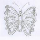 Motýl s vlnkovanými křídly